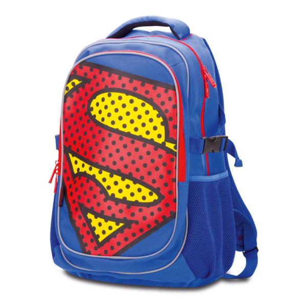 BAAGL Školní batoh s pláštěnkou Superman – POP (obrázek 5)