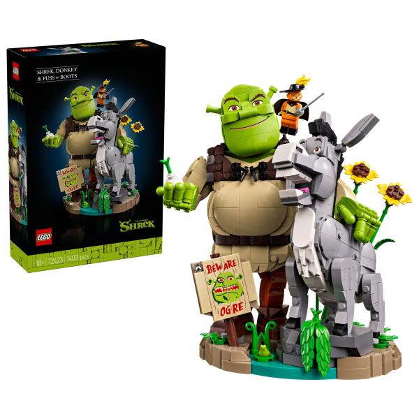 LEGO® 72423 Shrek, Oslík a Kocour v botách