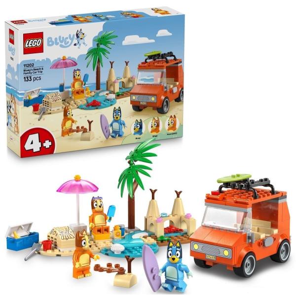 LEGO®Bluey 11202 Bluey a rodinný výlet autem na pláž