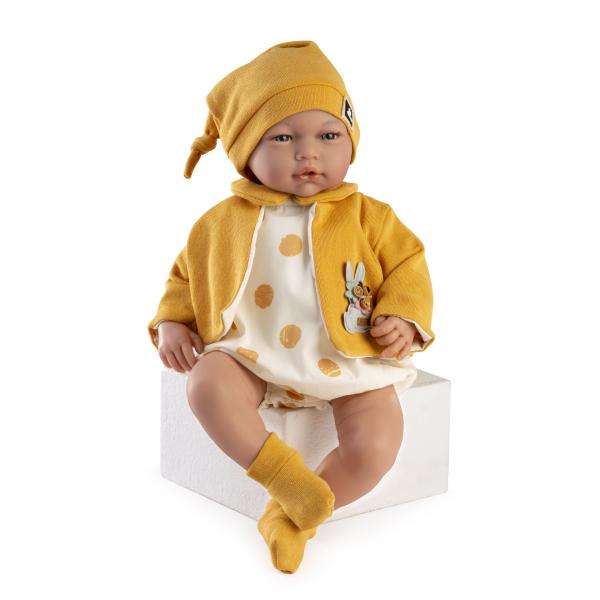 Guca 884 MARTA – realistická panenka miminko se zvuky a měkkým látkovým tělem – 46 cm