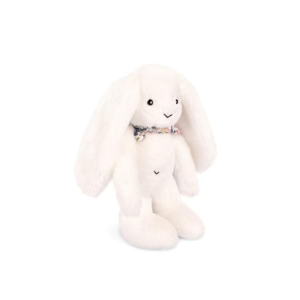 Doudou Plyšový zajíček s šátkem bílý 35 cm (obrázek 5)