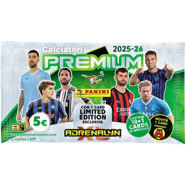 SERIE A 2025/2026 - ADRENALYN karty - PREMIUM PACKET