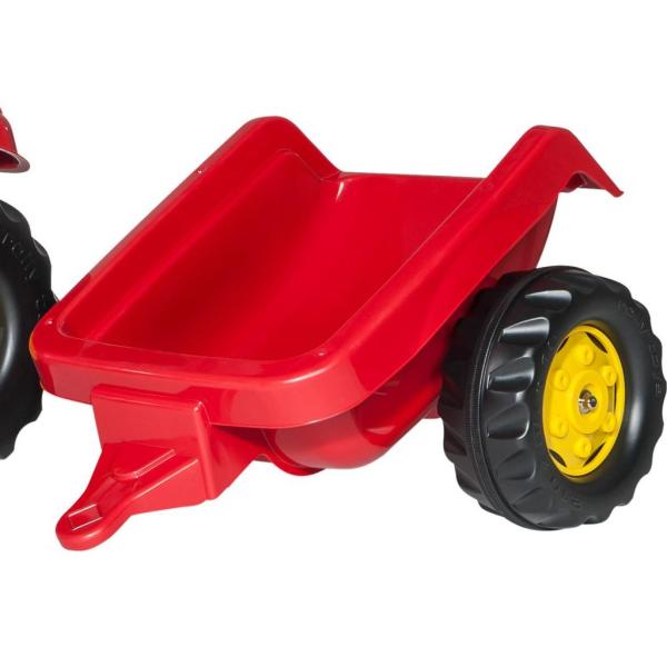 Rollytoys Šlapací traktor Rolly Kid s vlečkou - červený (obrázek 3)