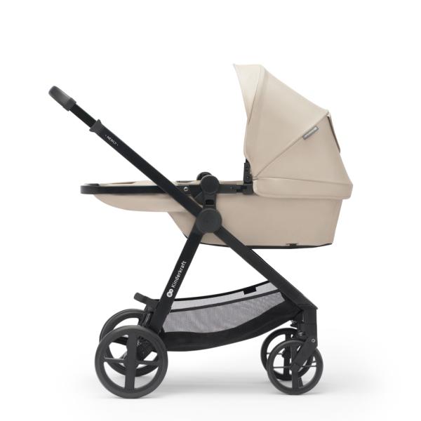 KINDERKRAFT Kočárek kombinovaný 3v1 Newly Sand beige + Mink PRO (obrázek 4)