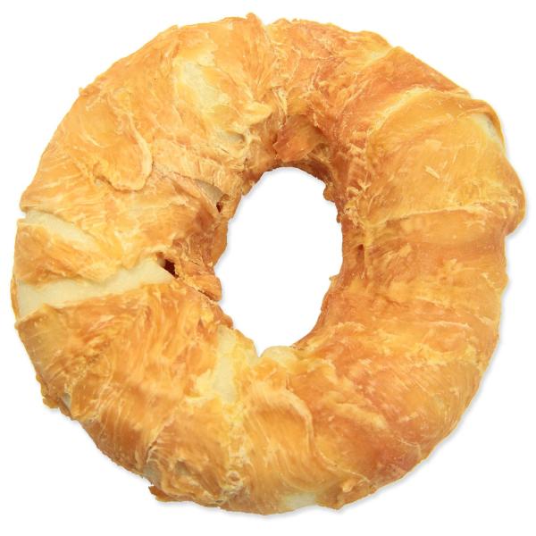 Pochoutka Rasco Premium buvolí kůže obalená kuřecím masem, kruh 120g