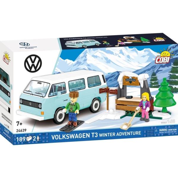 Cobi 24639 Volkswagen T3 zimní dobrodružství, 1:35, 189 k, 2 f