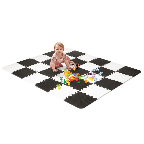 Podložka pěnová puzzle Luno 150×180 cm Black Kinderkraft 2020