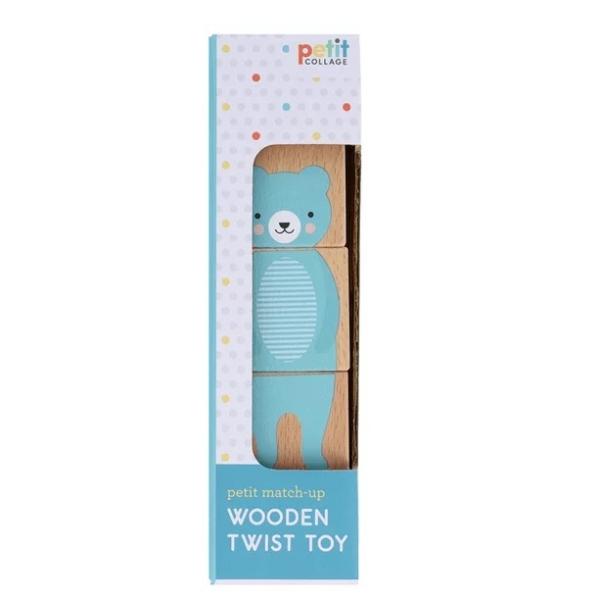 Petit Collage Dřevěná Twist hračka Shoda