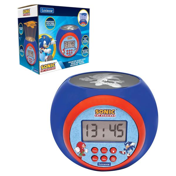 Budík s projektorem Ježek Sonic