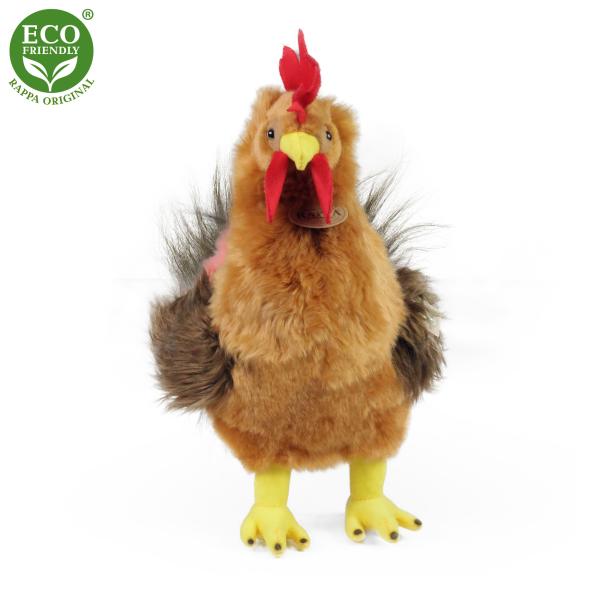 Plyšový kohout stojící, 33 cm, ECO-FRIENDLY (obrázek 3)