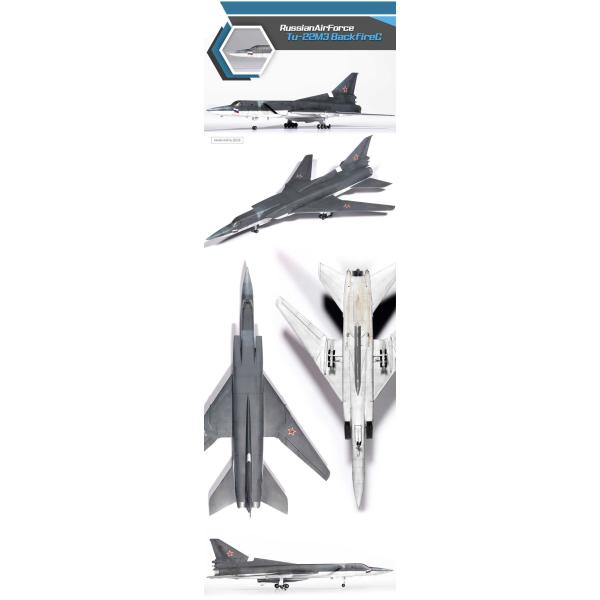 Model Kit letadlo 12636 - Ruské letectvo Tu-22M3 Backfire C (1:144) (obrázek 3)