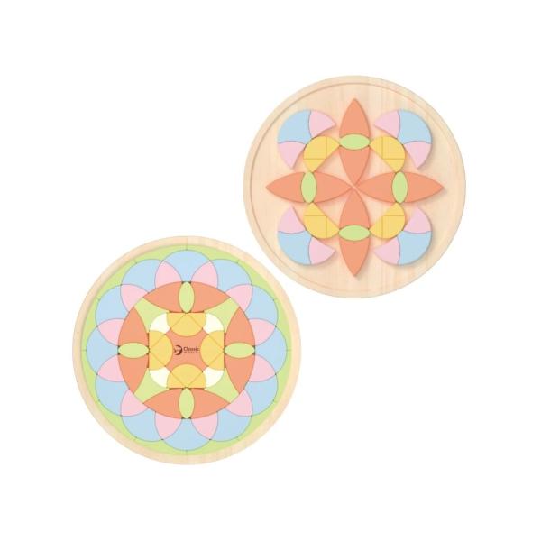 Skládačka/vkládačka mandala dřevo 71ks 23x23x5cm (obrázek 6)