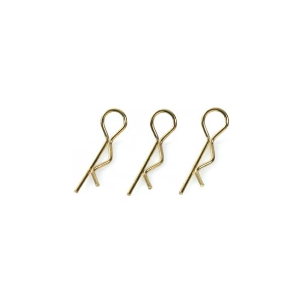 Sponka karosérie 1:8 veľká zahnutá zlatá (10)