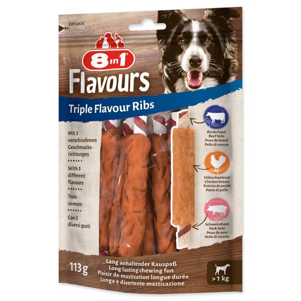 Pochoutka 8in1 Triple Flavour žebírko žvýkací 6ks (obrázek 6)