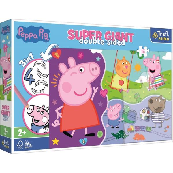 Trefl Puzzle 15 GIANT- Peppa Pig