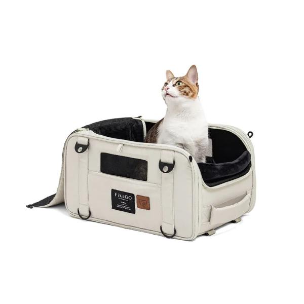 FIKAGO Přepravník pro psy a kočky Truffle Grey (obrázek 9)