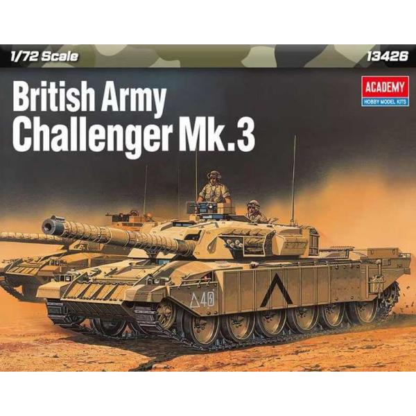 Model Kit tank 13426 - Britská armáda Challenger Mk.3 (1:72)