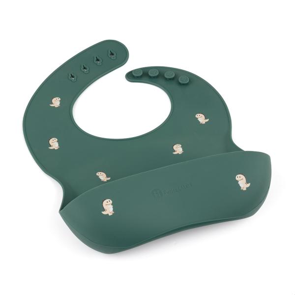 PETITE&MARS Bryndák silikonový Take&Match Green Dinos 6m+ (obrázek 5)