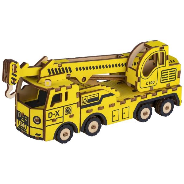 Woodcraft Drevené 3D puzzle Žeriavové vozidlo