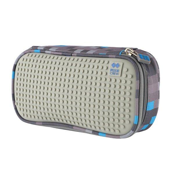 PIXIE CREW studentský peračník šedo-modrý