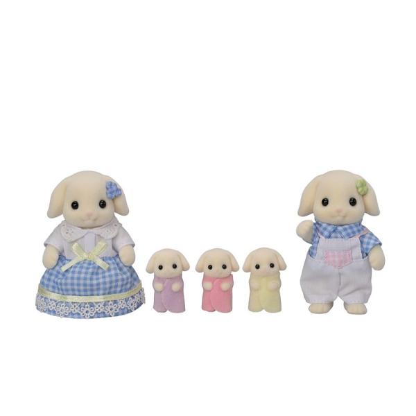 Sylvanian Families Rodina Flora králíci s trojčaty
