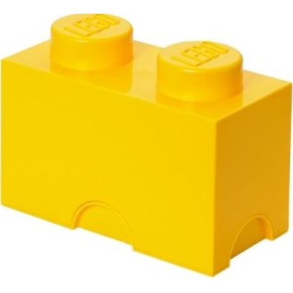 LEGO® úložný box 2 - žltá 125 x 250 x 180 mm