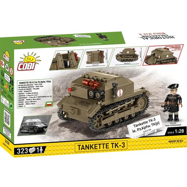 Cobi II WW Tankette TK-3 / le. PzKpfw TK(p), 1:28, 318 k, 1 f