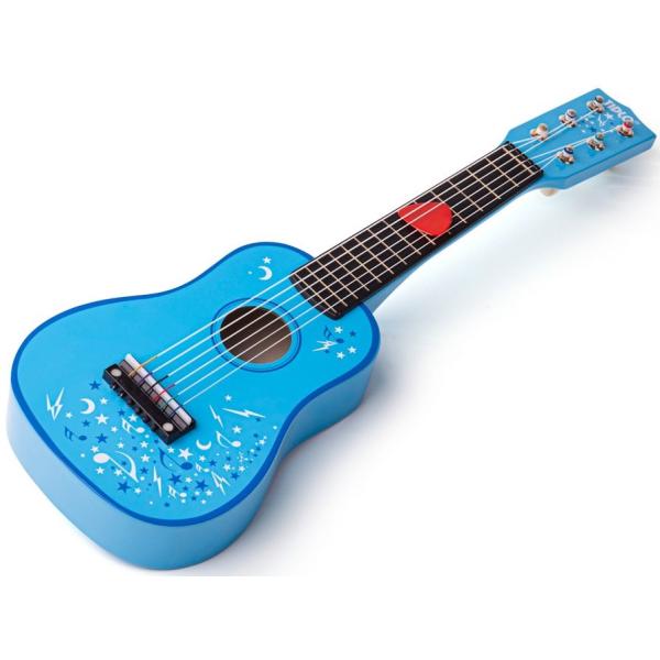 Tidlo Drevená gitara Star modrá