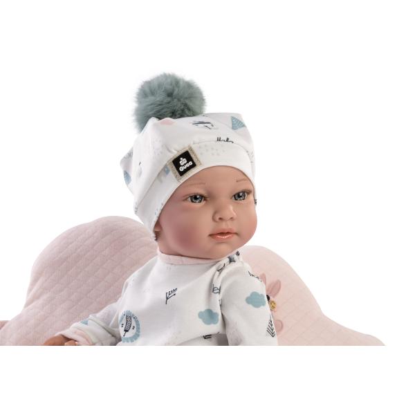 Guca 944 New BORN HOLČIČKA - realistická panenka miminko s celovinylovým tělem - 42 cm (obrázek 3)
