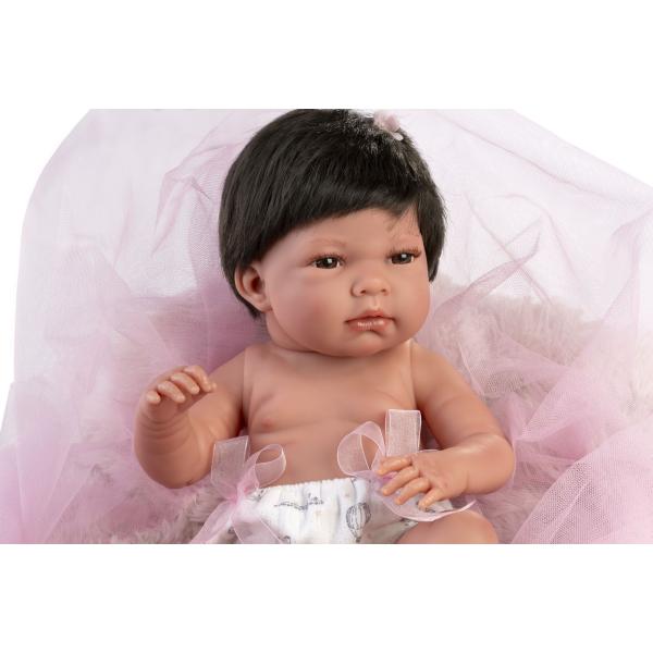 Llorens 73804 NEW BORN holčička - realistická panenka miminko s celovinylovým tělem - 40 c (obrázek 4)