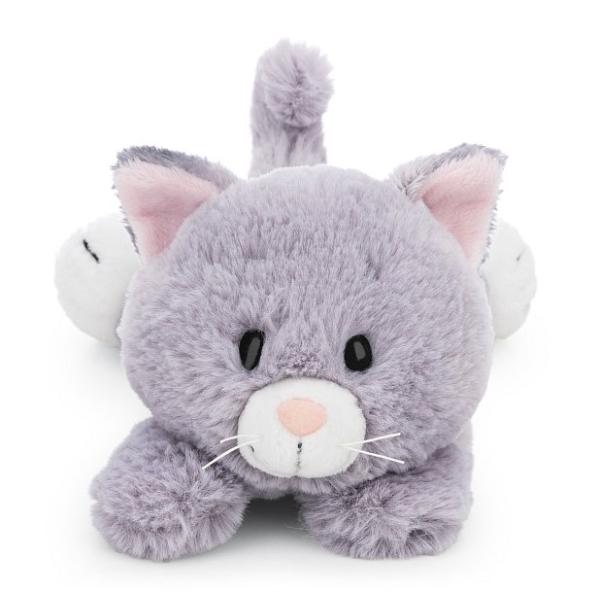 NICI plyš Kočka šedá 20cm, ležící GREEN (obrázek 3)