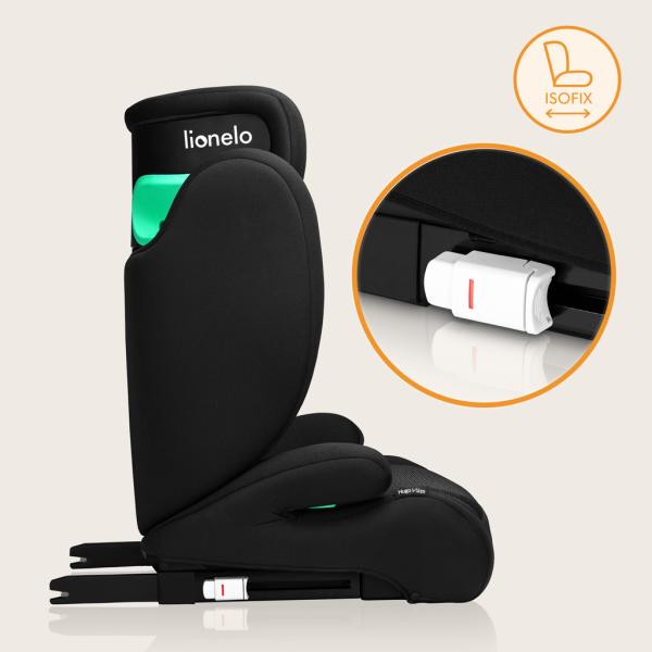 Lionelo Autosedačka Hugo i-Size (100-150 cm) Black Carbon (obrázek 7)