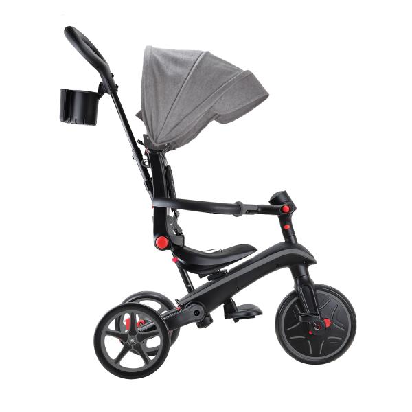 Globber tříkolka Explorer Trike Foldable 4in1 Black-Grey (obrázek 8)
