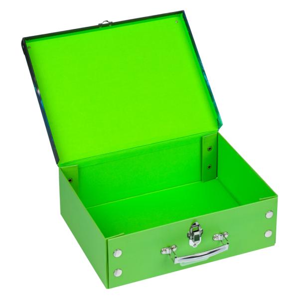 Skládací školský kufrík BAAGL s futbalovou loptou a kováním