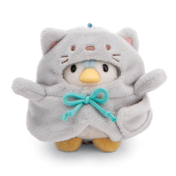 NICI plyš MyMochi Tučňák Waddle 8cm v kostýmu kočičky a kačičkou, set dárkové balení