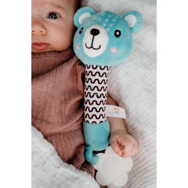 Medvídek babyted pískátko/kousátko medvěd plyš 25cm (obrázek 6)