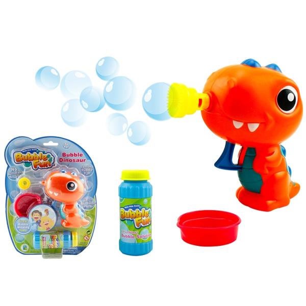 Bubble Fun Bublifuk Dinosaurus s náplní 60 ml - oranžový