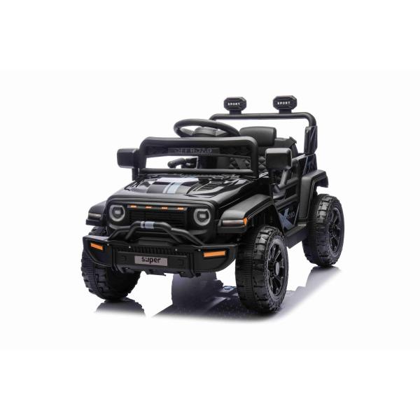 Elektrické autíčko OFFROAD NEW s pohonom zadných kolies, čierne, Lítiová batéria
