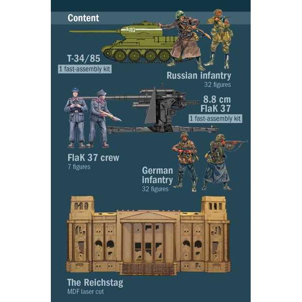 Model Kit Diorama 6195 - Berlin 1945: Battle for the Reichstag (1:72) (obrázek 3)