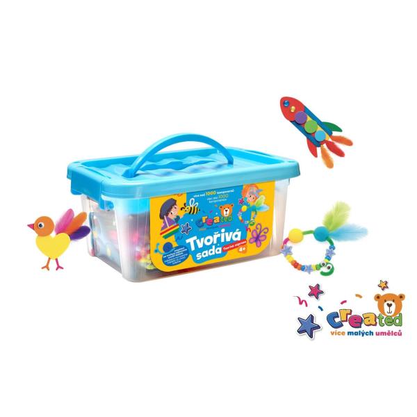 Tvořivá sada v plastovém boxu 26x12cm