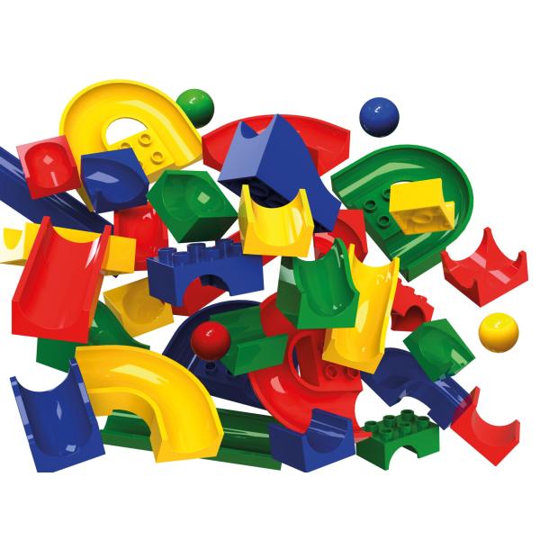 HUBELINO Kuličková dráha – set bez kostek 55 dílů