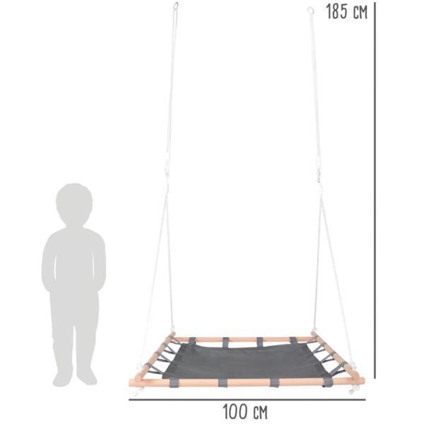Small Foot Houpačka v dřevěném čtvercovém rámu (obrázek 3)
