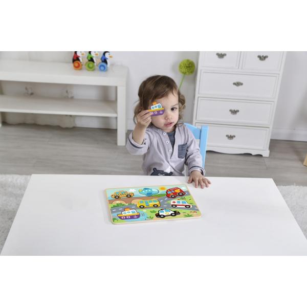 2Kids Toys Vkládací puzzle Doprava