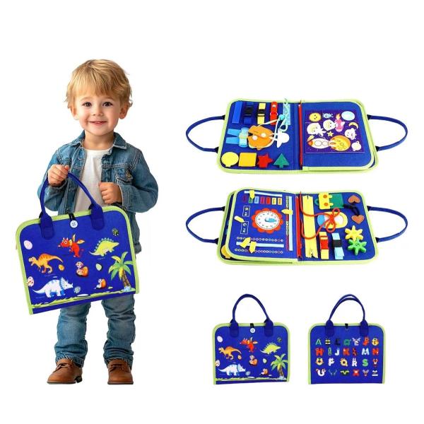 2Kids Toys Senzorická busy kniha Dinosauři 4