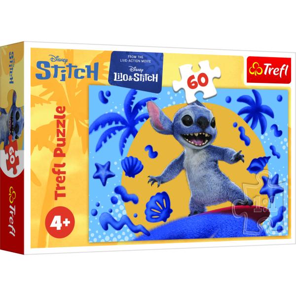 Trefl Puzzle 60 Den se Stitchem