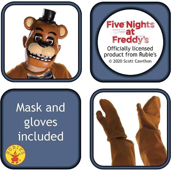 FNAF FREDDY dětský kostým velikost (126-136cm)classic (obrázek 3)