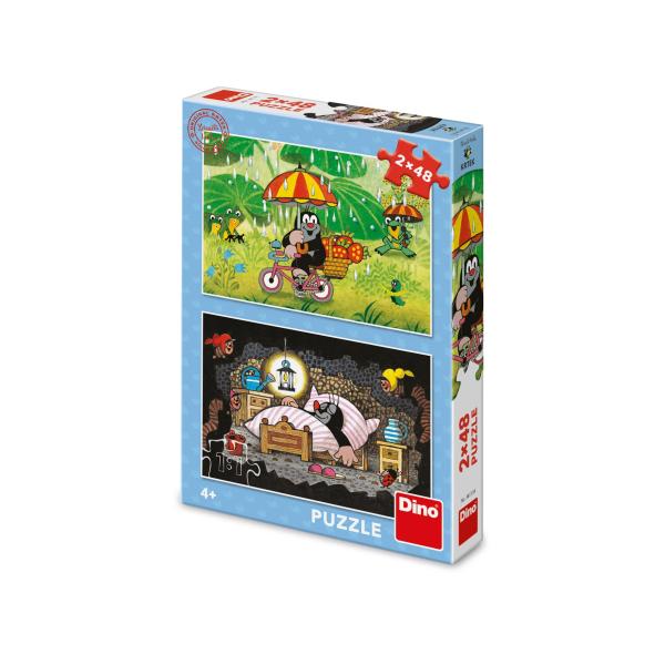 Puzzle Krtečkův den 2x48 dílků