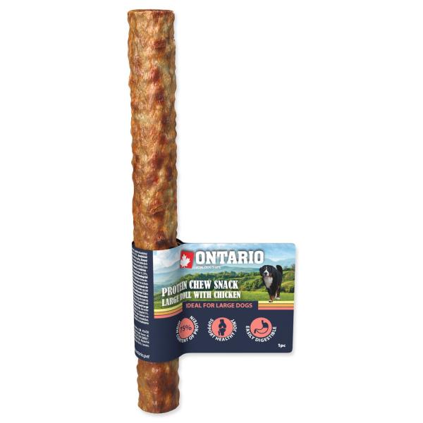 Pochutnávka Ontario Protein kuře, žvýkací rolka velká 25,4cm, Large