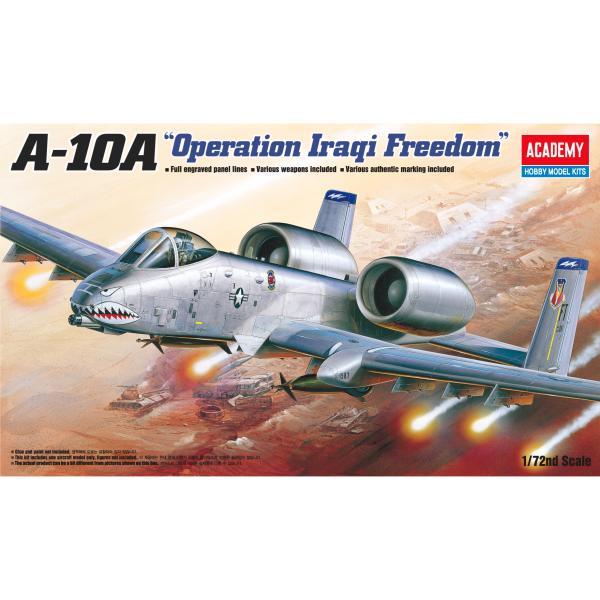 Model Kit letadlo 12402 - A-10A "OPERATION Iraq FREECOM" (1:72)