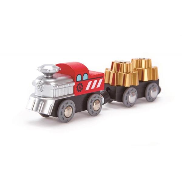 Hape E3751 Cogwheel Railway Engine - Wooden Train Track Accessories-image
